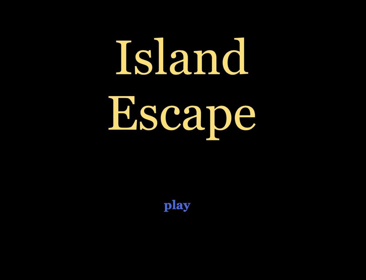 Island Escape - a Twine Game