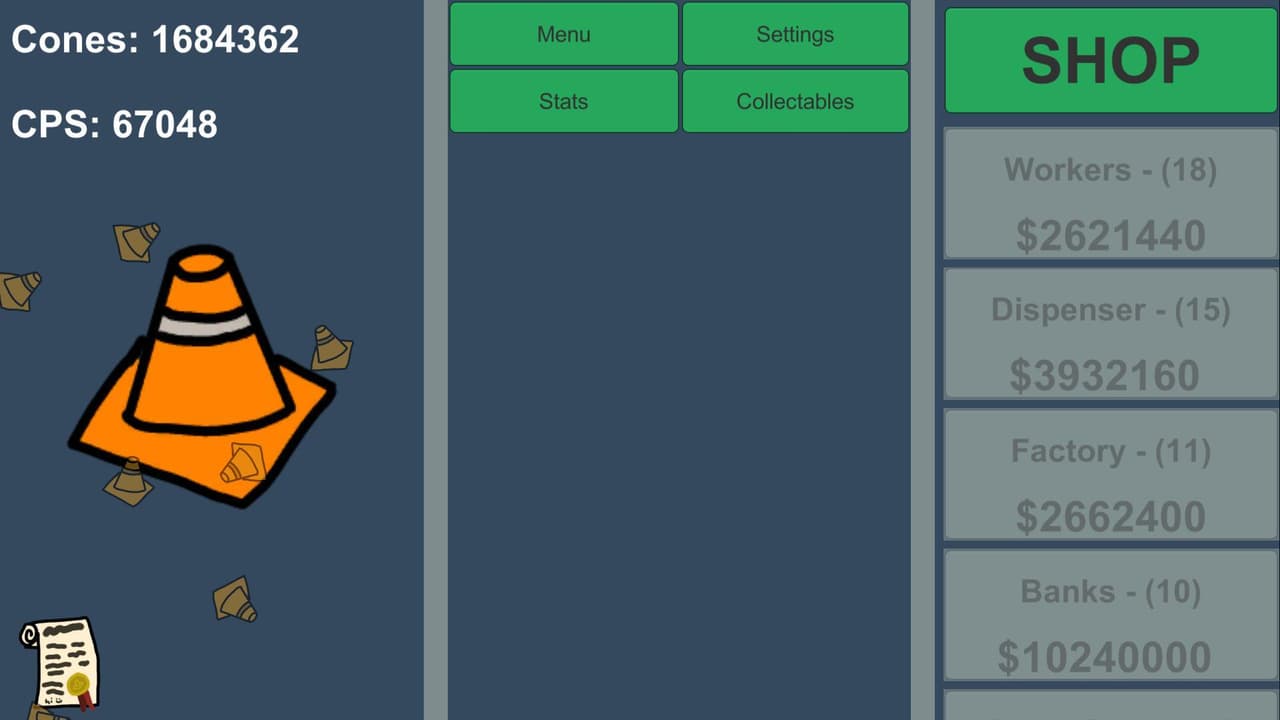 Cone Clicker WebGL Version screenshot 2