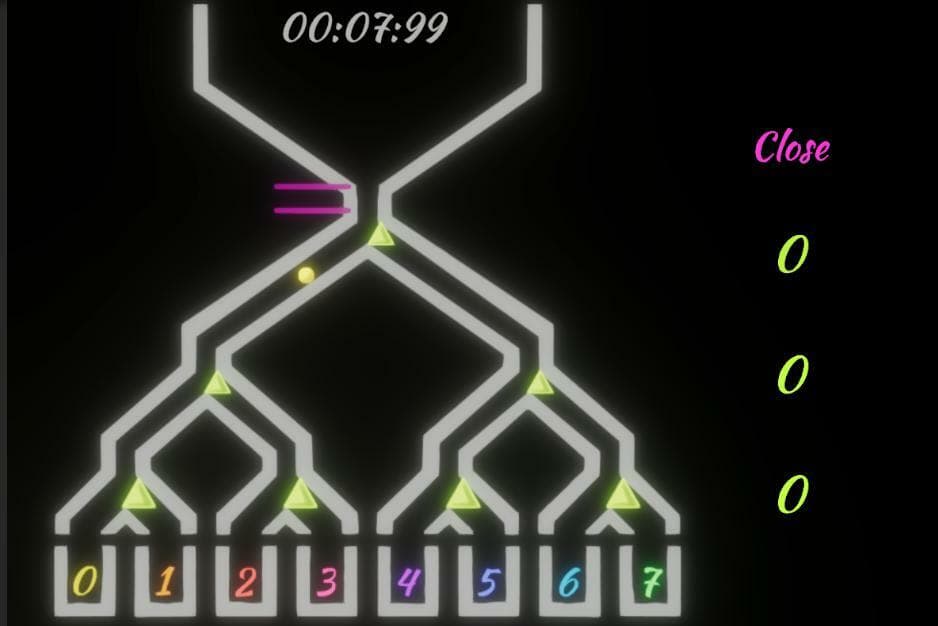 Binary falling Balls