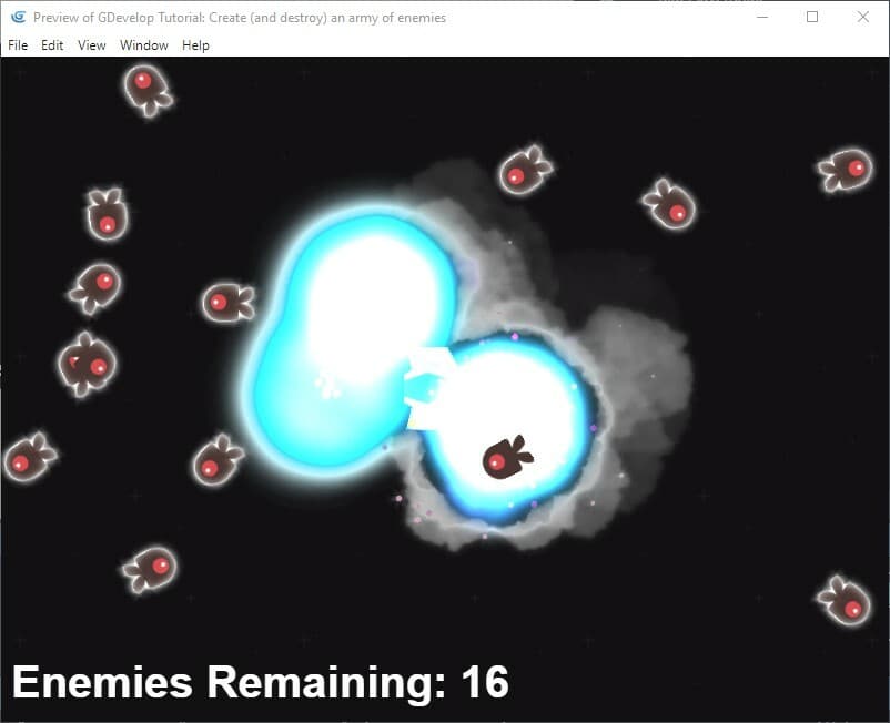 GDevelop Tutorial: Create an army of enemies