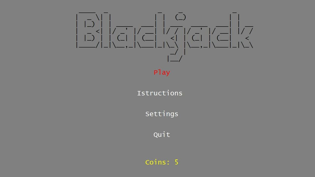 Blackjack (itch) (satp) screenshot 2