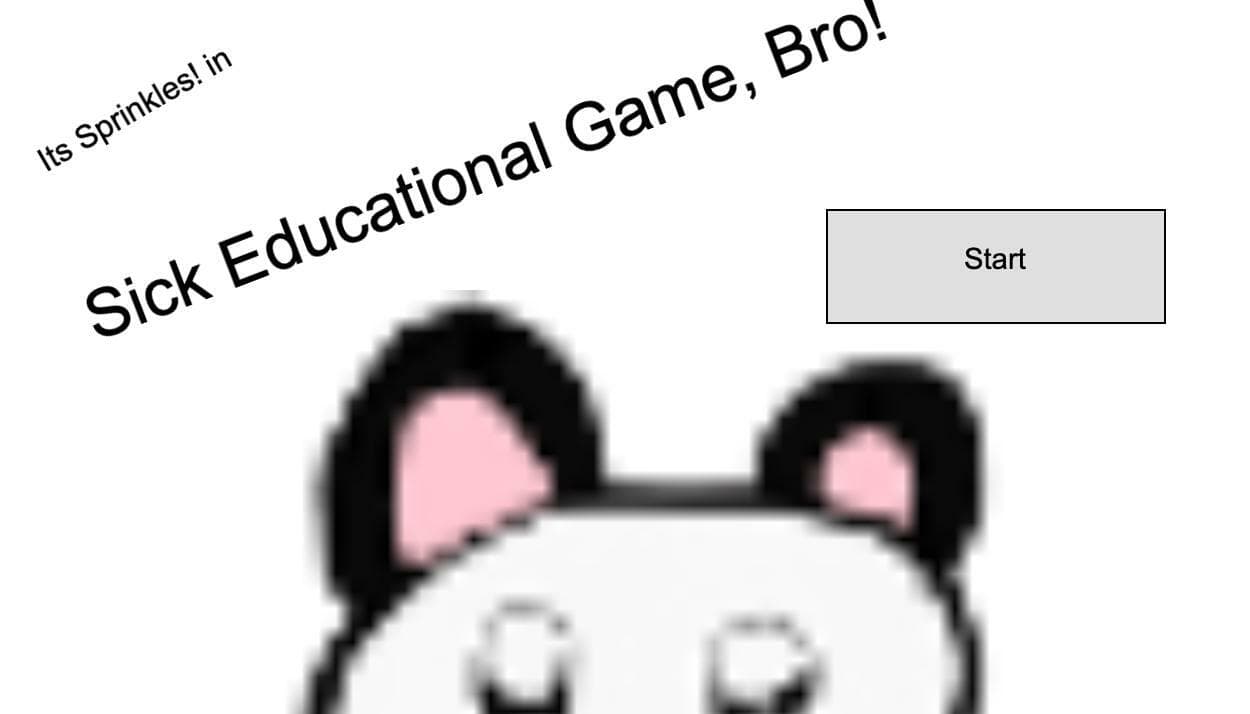 Sick Educational Game Bro!