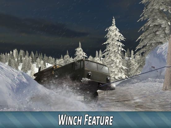 Winter Timber Truck Simulator screenshot 4