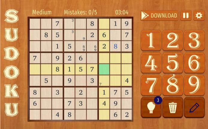 Sudoku - free classic puzzle screenshot 2
