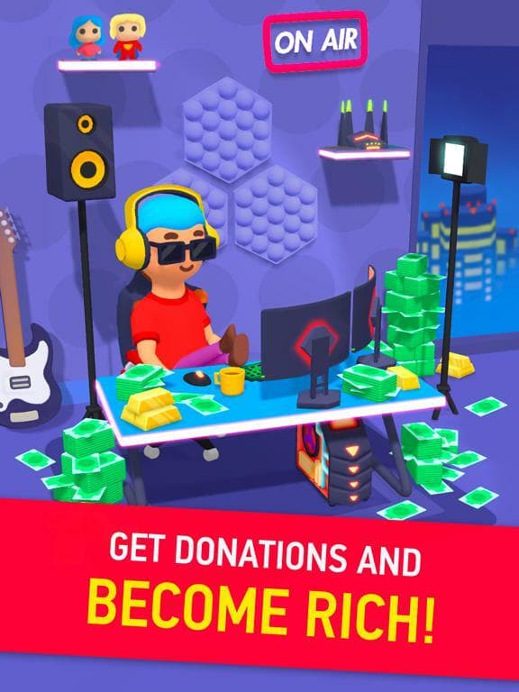 Idle Streamer — Tuber Tycoon screenshot 3