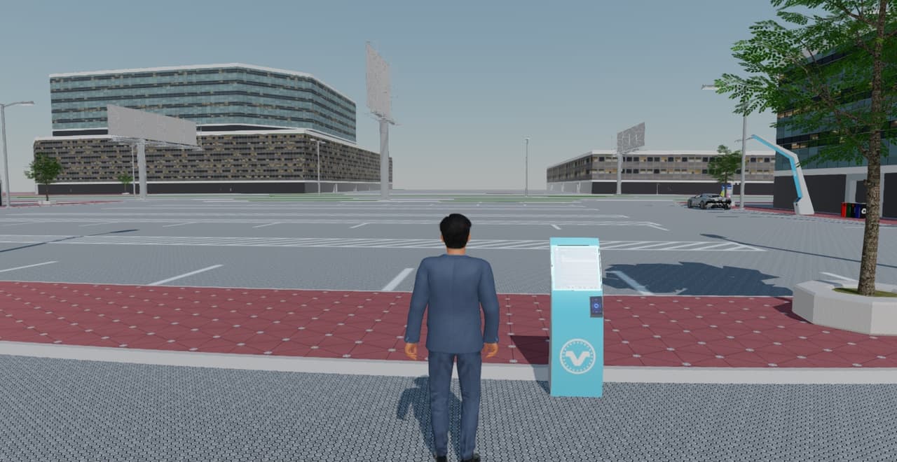 Threejs+Cannon Virtual City screenshot 3