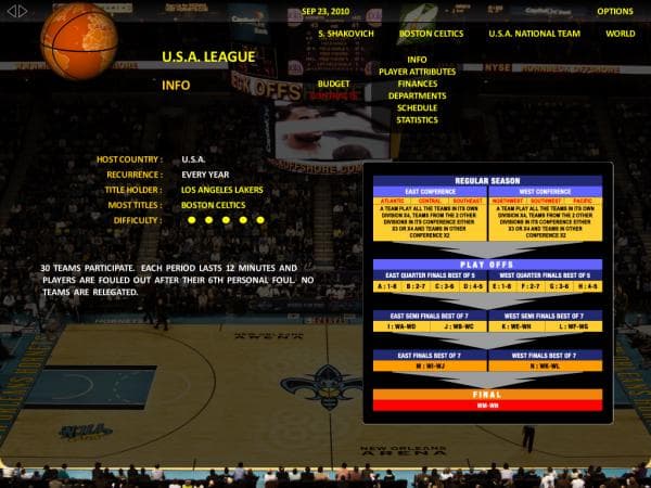 World Basketball Manager 2012 screenshot 4