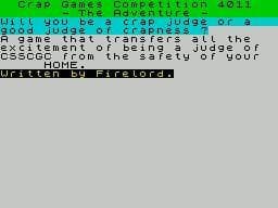 CSSCGC- Crap Games Competition- The Adventure 4011 screenshot 2