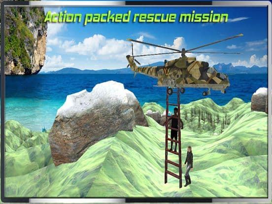 Helicopter Hill Rescue Ambulance 2016 - Chopper Emergency Relief Operations Free Game screenshot 2