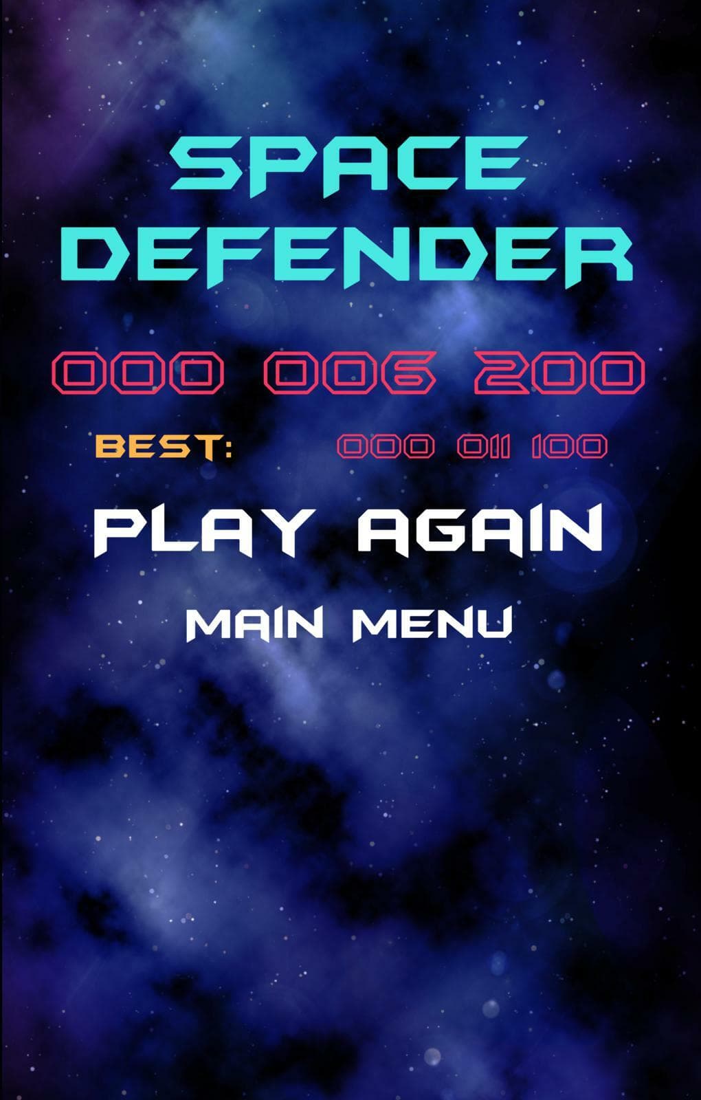 Space Defender (thepyzhov)