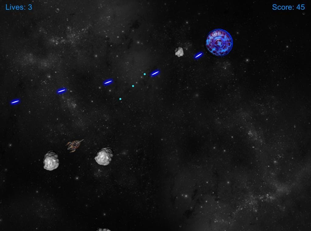 Asteroids (itch) (Meter Games) screenshot 2