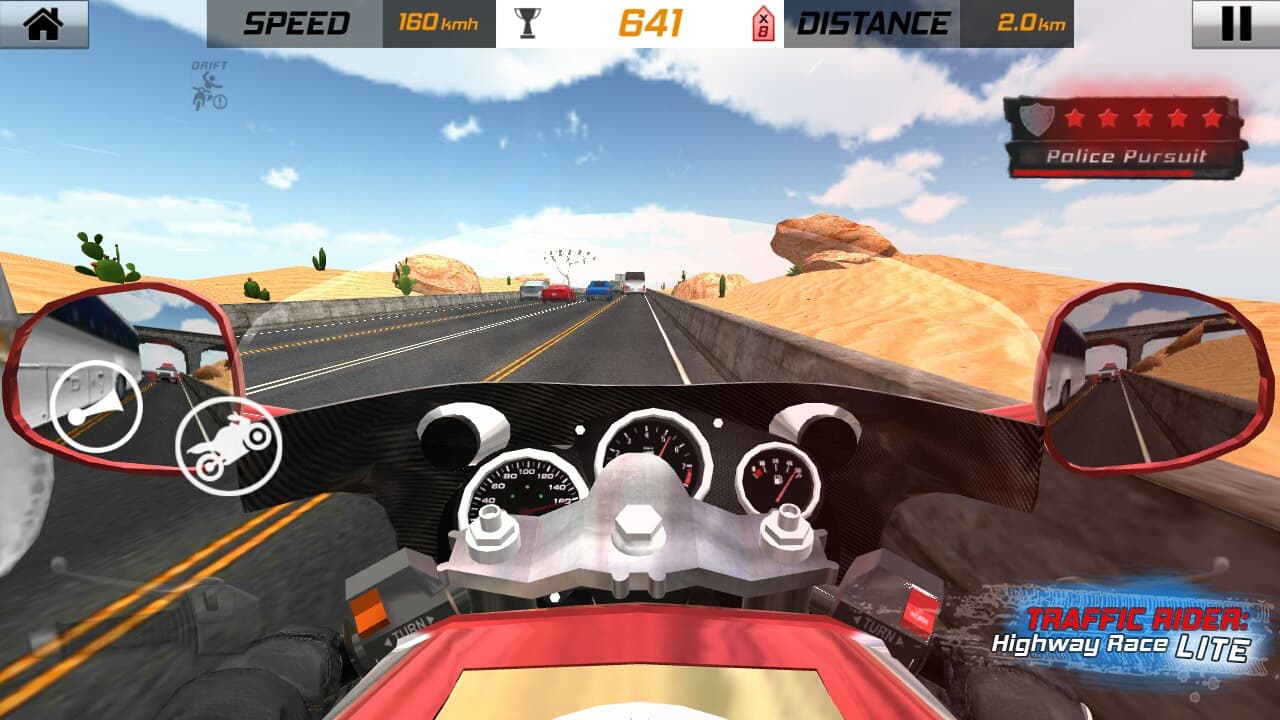 Traffic Rider: Highway Race Light screenshot 4