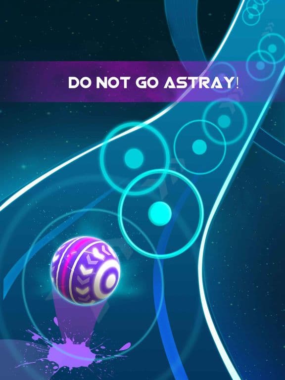 Dancing Neon Ball: Rush Road screenshot 2