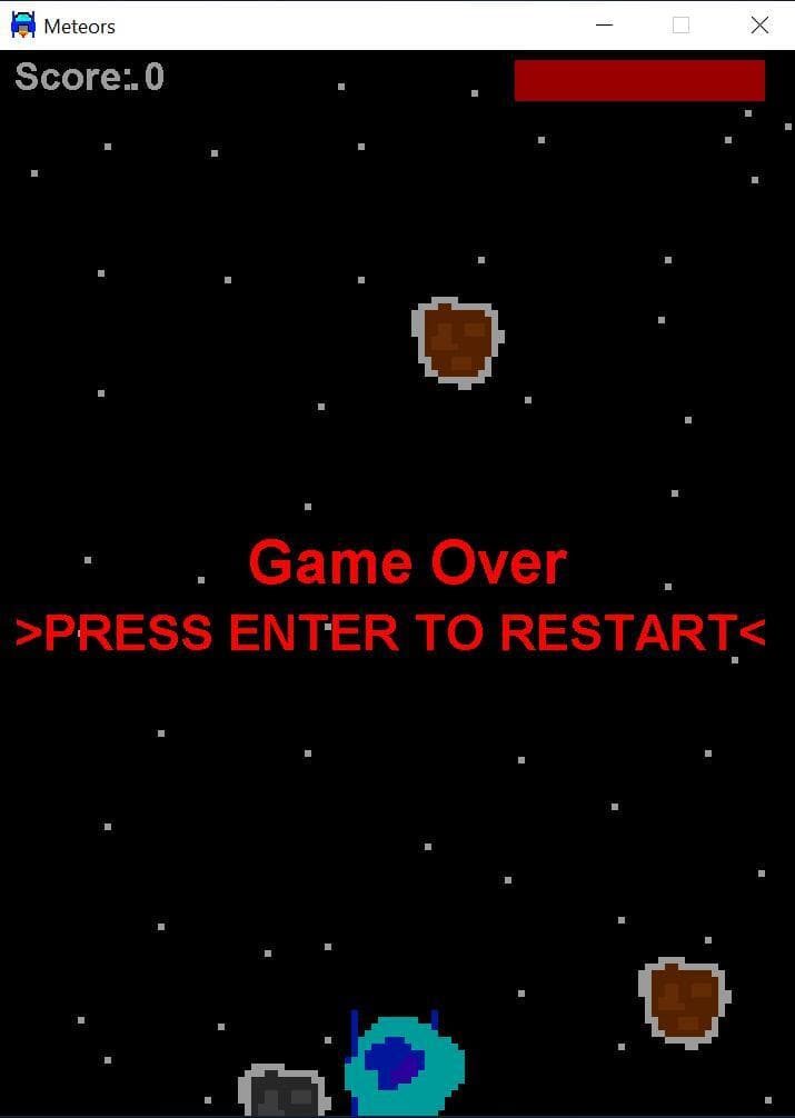 Space and Meteors screenshot 4