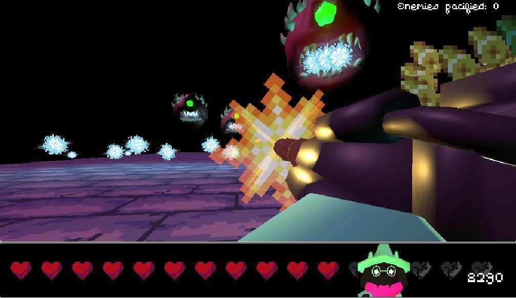 Ralsei with a Machine Gun