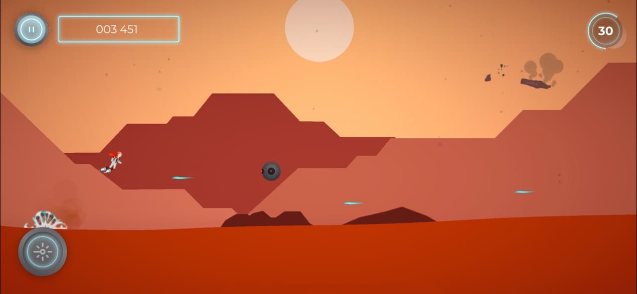 RUBY - Endless Mars Runner screenshot 2