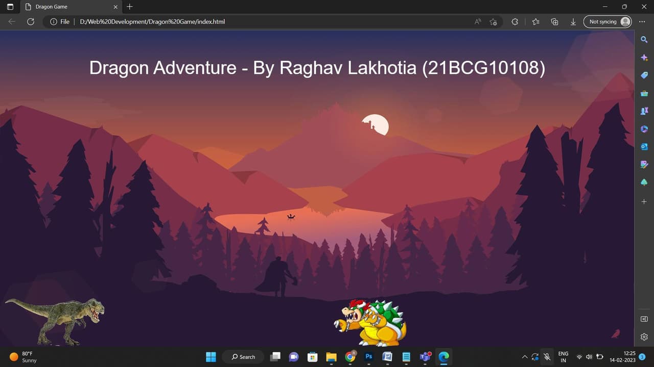 Dragon Adventure (itch) (raghav_25) screenshot 3