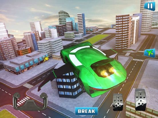 Free Sports Flying Car Simulation