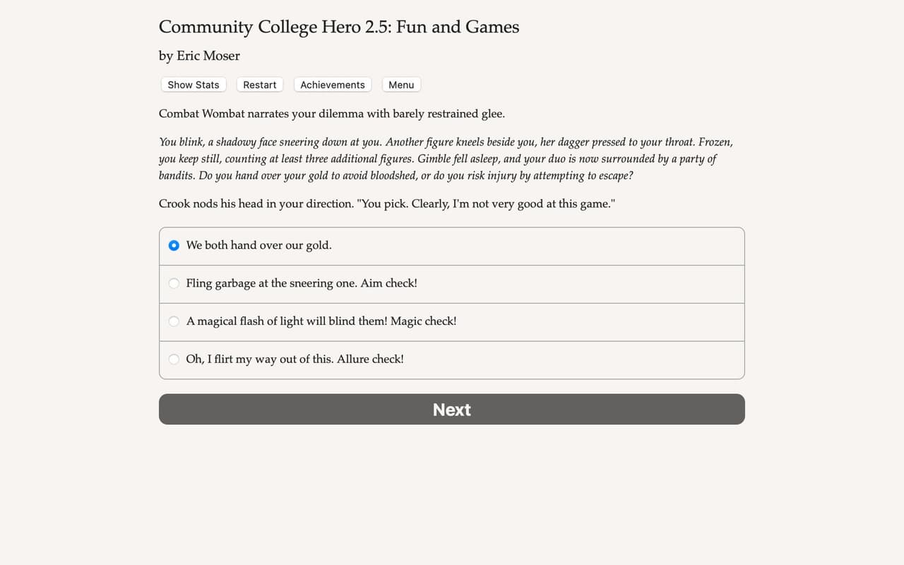 Community College Hero: Fun and Games screenshot 2