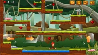 Fire Boy In Deep Forest