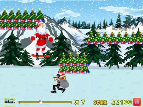 Amazing Santa Racing Skateboard Game screenshot 5