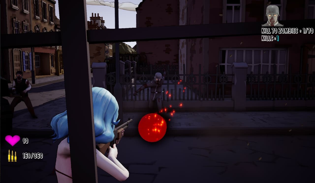 Inglorious Waifu VS Nazi Zombies screenshot 6