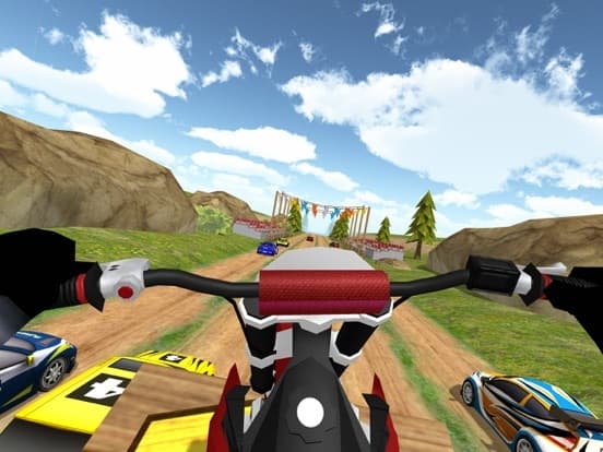 Dirt Bike Racing Rally Traffic screenshot 4