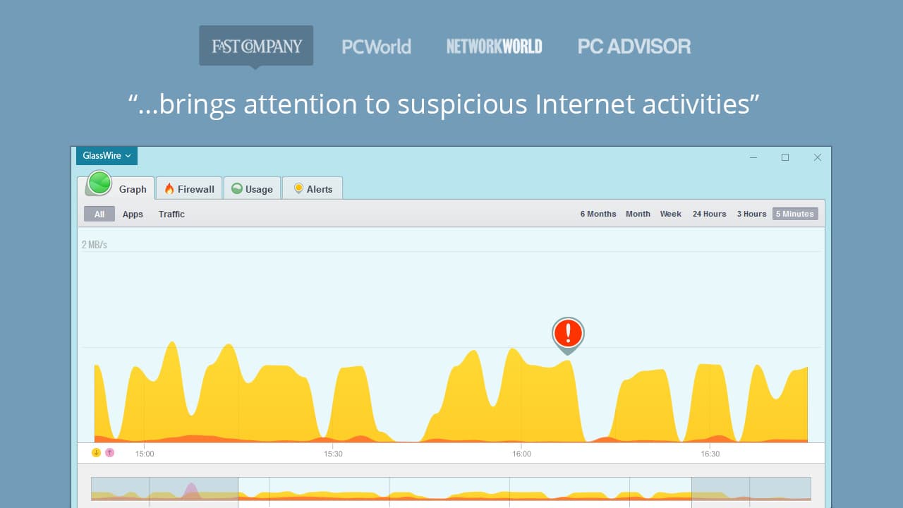 GlassWire screenshot 2