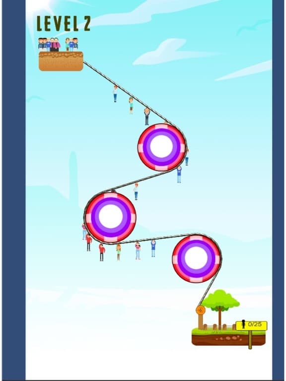 Rope Rescue! Zipline Puzzle screenshot 3