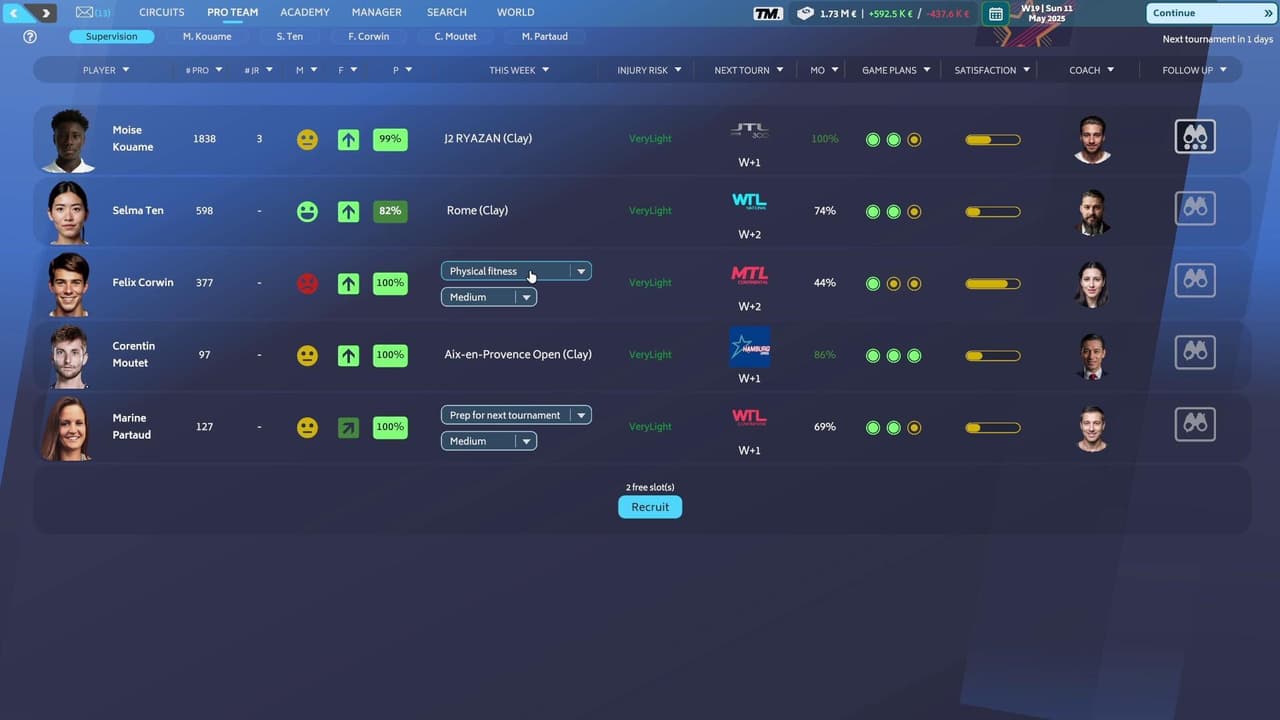 Tennis Manager 25 screenshot 5