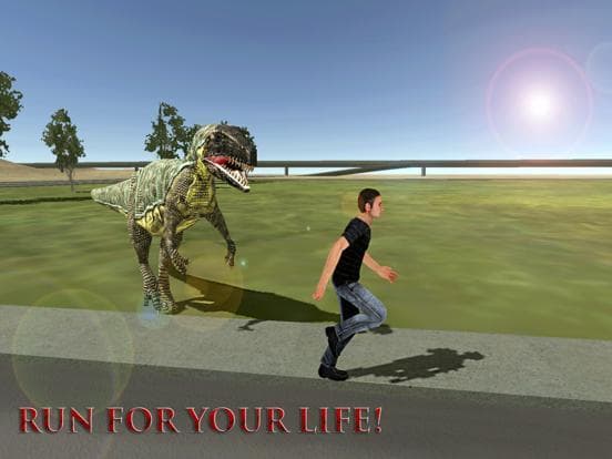 City Dino Chase Sim 3D: Free Play Game 2016 screenshot 3