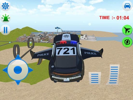 Flying Police Car Simulator 3d games screenshot 3