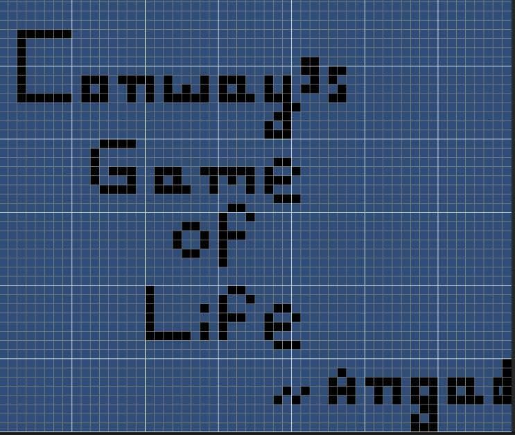 Conways game of life (AngadBasandrai) screenshot 2