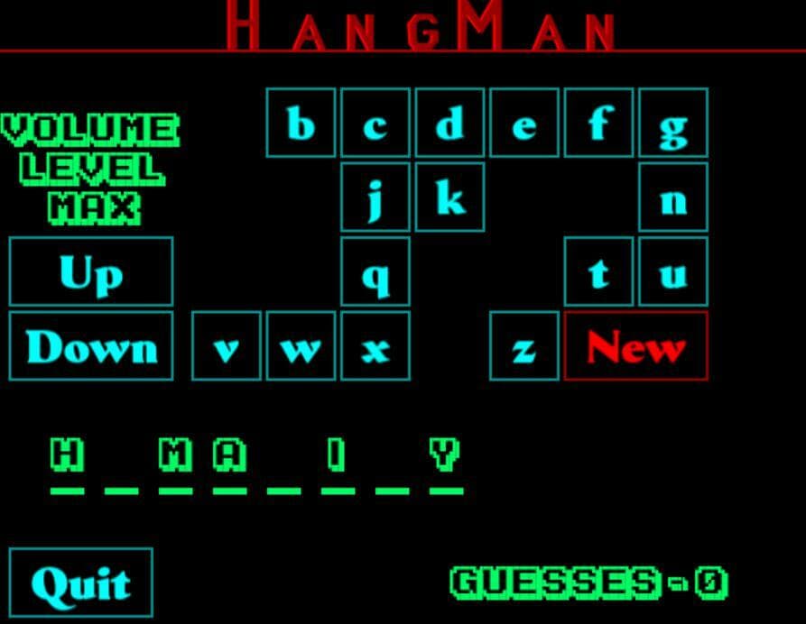 Hangman (itch) (JesseWebb) screenshot 3