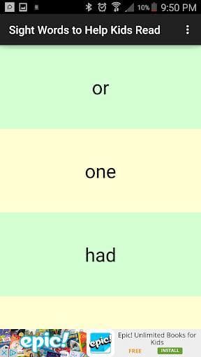 Sight Words to Help Kids Read screenshot 3