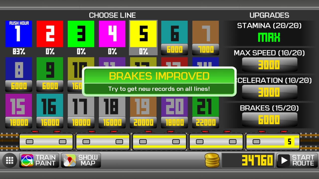 Subway Train Simulator 2D screenshot 5
