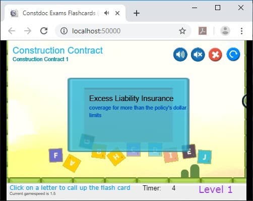 CramFLASH Construction Contract Exam Random Flashcard Apps screenshot 3