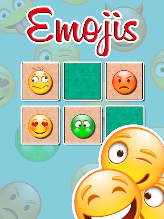Emojis Find the Pairs Learning & memo Game screenshot 2