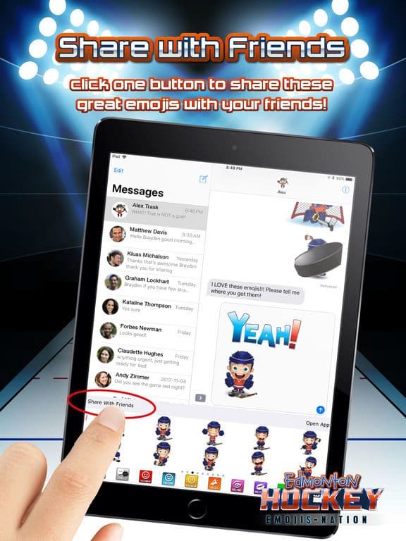 Edmonton Hockey Emojis