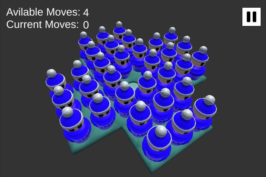 Peg Solitaire (itch) (silver_weave) screenshot 3