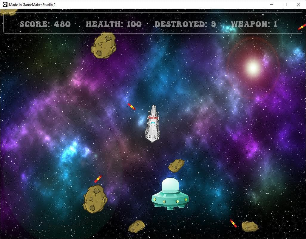 Asteroid - - Accessible Game - Simple Control System screenshot 4