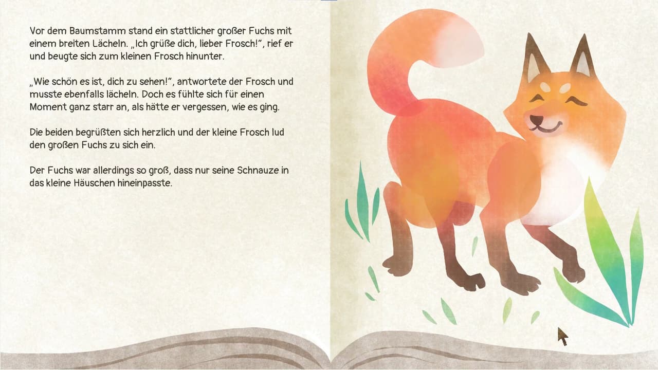 Die Geschichte vom Frosch und Fuchs