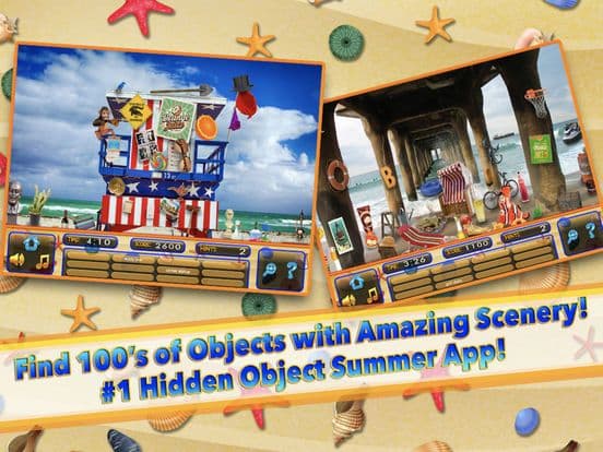Hidden Object Summer Beach Vacation Spy Objects