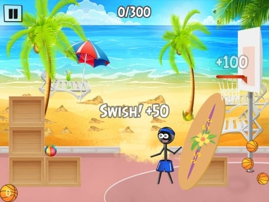 Stickman Trick Shot Basketball screenshot 4