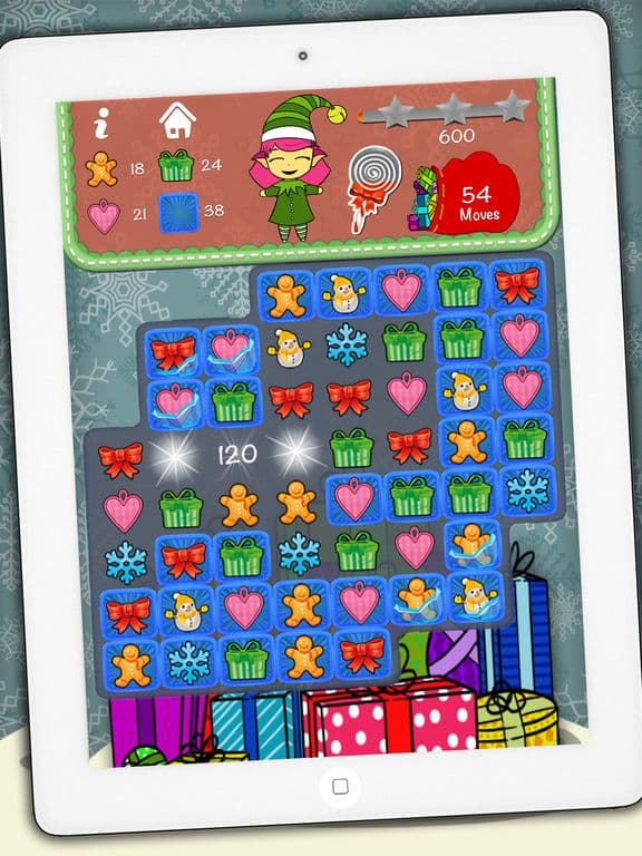 Elfs christmas candies smash – Educational game for kids from 5 years old screenshot 5