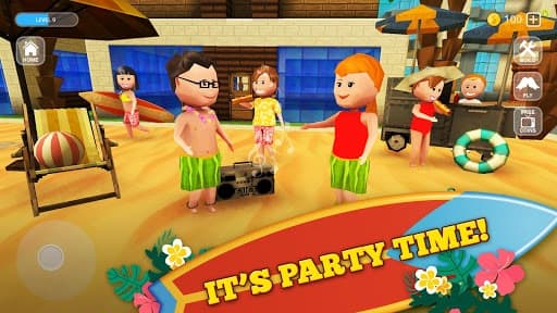 Surfing Craft: Crafting, Stunts & Surf Games World screenshot 2