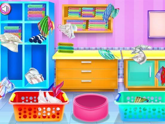 Olivias washing laundry game screenshot 3