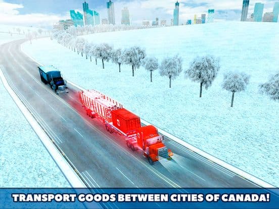 Canada Cargo Truck Driving Simulator 3D screenshot 3