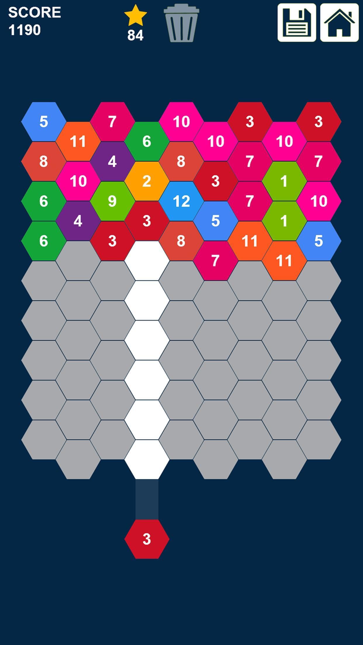 Hexa Puzzle: Shoot n Merge Numbers screenshot 3