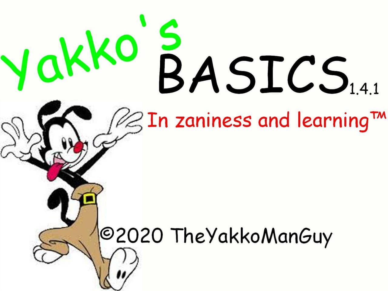 Yakkos Basics in Zaniness and Learning!